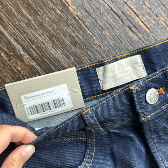 Everlane the way high jean pure blue NWT - Picture 2 of 3
